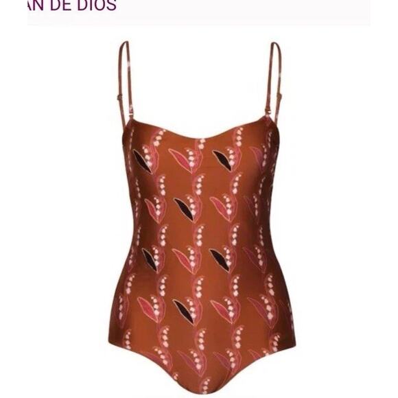 Juan D Dios Esteros One Piece Embroidered Designer Swimsuit Sz XL NWT $415 - Picture 1 of 16